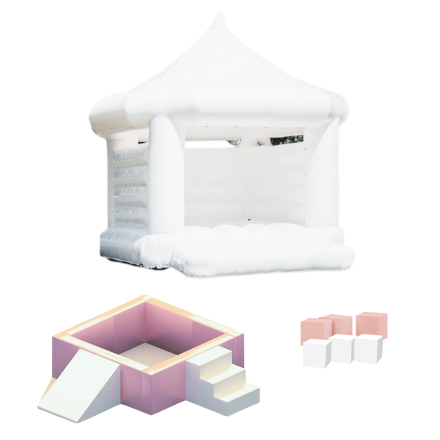junior bounce and play set pink