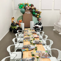 Load image into Gallery viewer, Add on: Luxe Kids Table and Chairs for 12 - Natural Table Tops