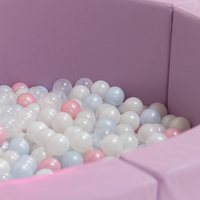 Load image into Gallery viewer, XL Round Purple Ball Pit + Pink Stairs