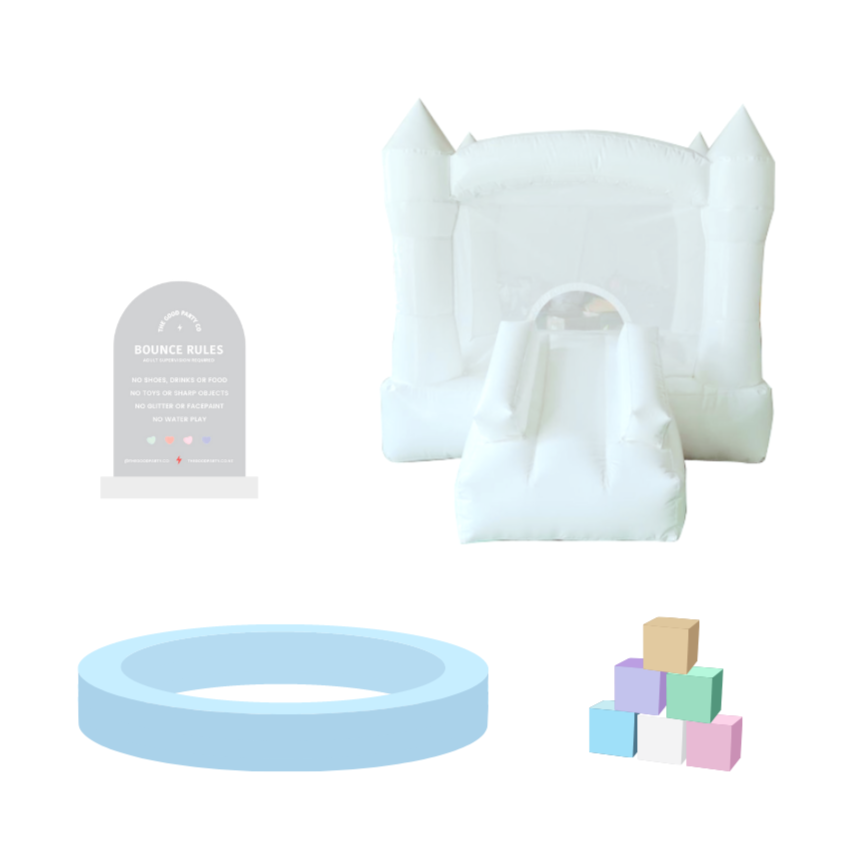 infant castle and blue ball pit package