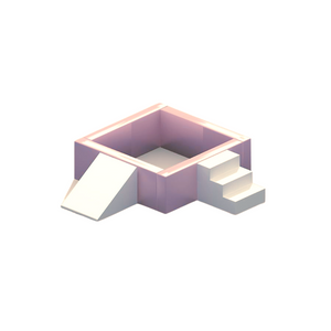 Square Ball Pit (Medium) Rose Candy Pink