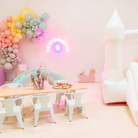 Load image into Gallery viewer, Luxe Kids Table and Chairs for 12 - Natural Table Tops
