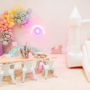 Luxe Kids Table and Chairs for 12 - Natural Table Tops