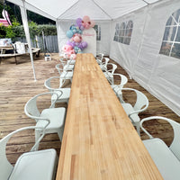 Load image into Gallery viewer, Add on: Luxe Kids Table and Chairs for 12 - Natural Table Tops
